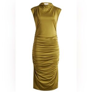 Open edit, ruched bodycon dress